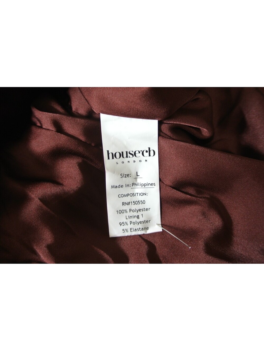 NEW, House of CB Raisin Off Shoulder Corset Dress in brown Sz L #MD2613 - Picture 10 of 10